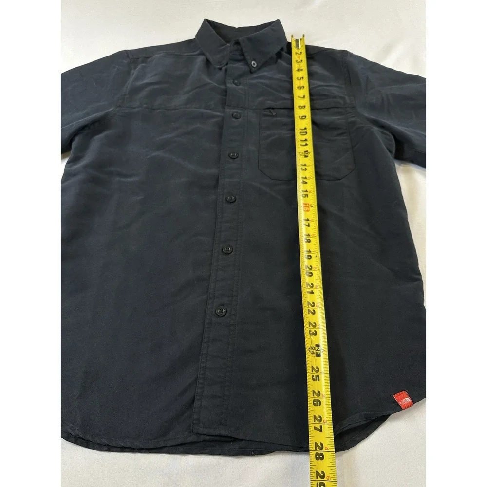 The North Face Tekware Performance Button Shirt Blk UPF 50 Hiking Outdoors‎ Sz S
